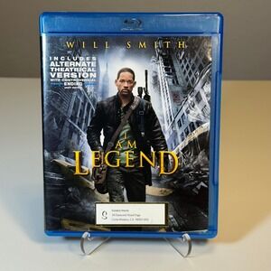 I Am Legend Will Smith Blu Ray Movie Disc With Alternate Theatrical Version